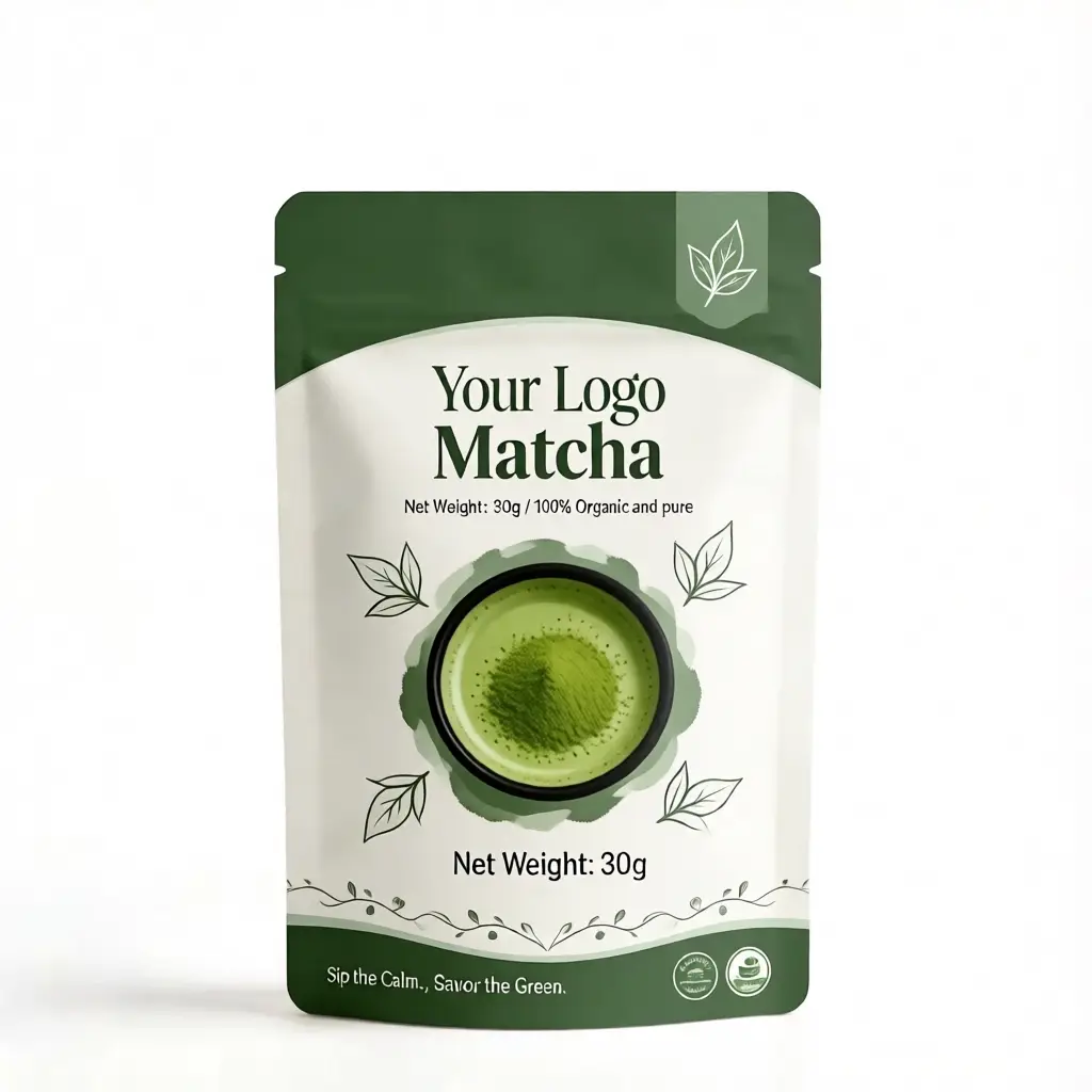 Matcha product labeling