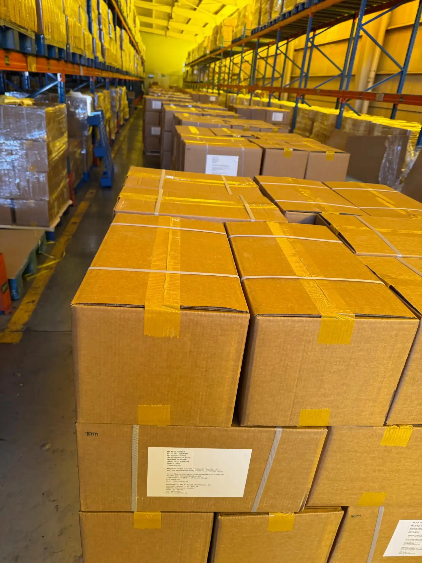 Matcha products prepared for export